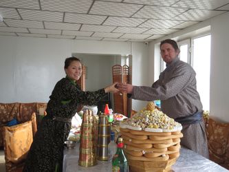 Célébrations du nouvel an mongol.