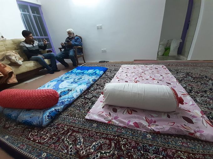 En Iran, pour inviter quelqu'un à dormir, il suffit d'avoir un matelas et un tapis... C'est plus facile que chez nous!